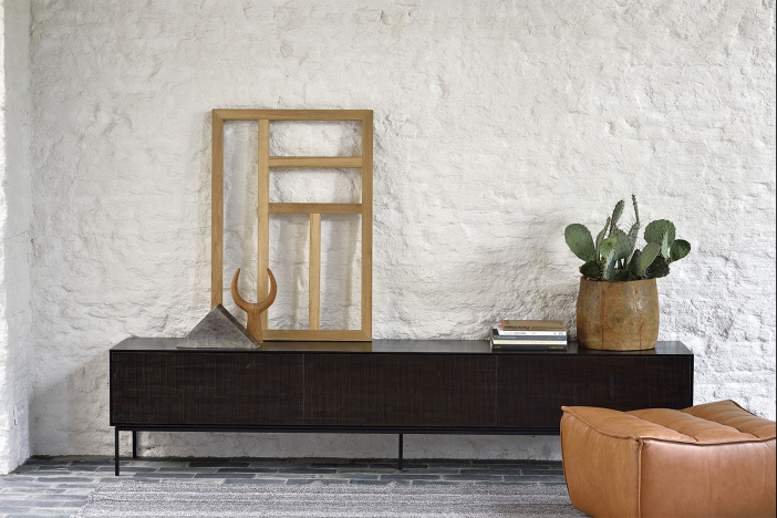 TV Möbel Teak Grooves