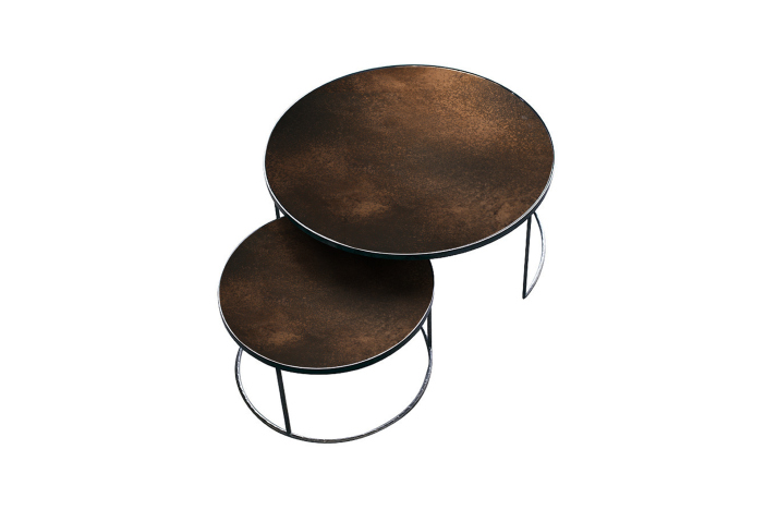 Couchtisch Nesting  - bronze - 2er set